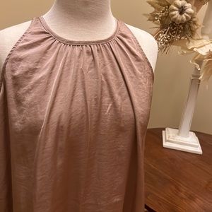Old Navy satin below the knee sleeveless dress medium